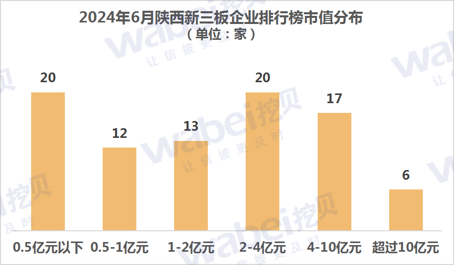 2024年6月陕西新三板企业市值排行榜：15家企业去年净利润超3000万元